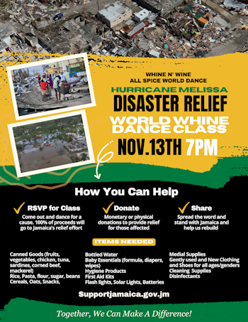 Hurricane Melissa Disaster Relief | World Whine Dance Class